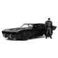 Dc Comics 1:24 The Batman Batmobile Die-Cast Car W/ 2.75' Batman Figure, Toys For Kids And Adults,Black/Silver