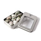 Natural Peace Jasper Gemstone Healing Crystal 1 Inch Mini Puffy Heart Pocket Stone Iron Gift Box (Pack Of 10)