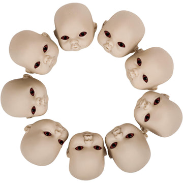 Libima 15 Pieces Halloween Baby Doll Heads, Doll Heads Haunted Doll Heads Creepy Doll Parts Scary Halloween Decorations For Hall