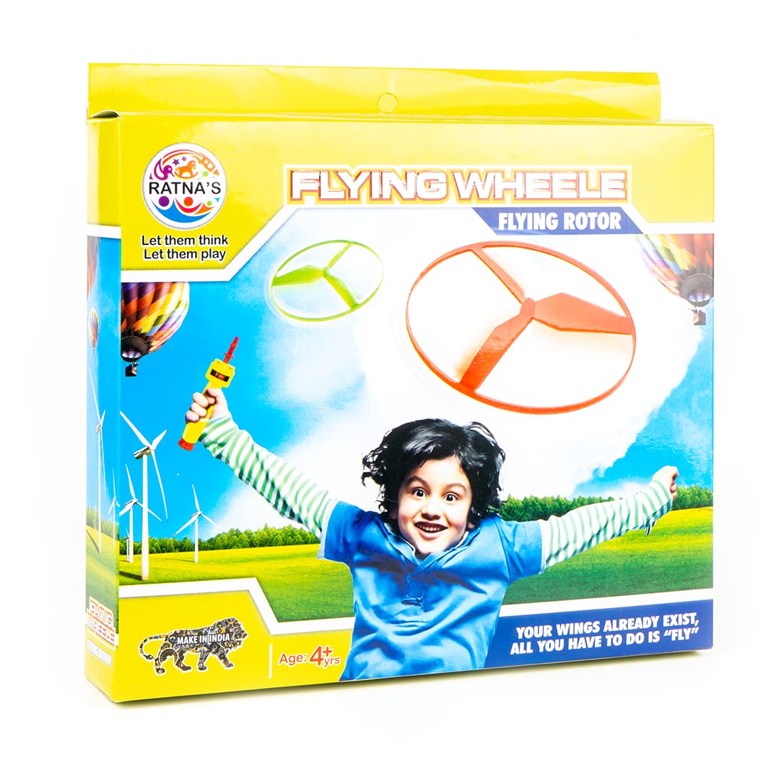 Ratna s exciting Flying Rotor Wheel for Kids to Make Their Playtime Fun. This wheele can Catch up The Height Approx. 40 ft. (Mul