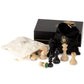 A&A Premium Triple Weighted Staunton Wooden Chess Pieces W/ 2 Extra Queen - King Height 3.75'/9.5Cm / 2 Storage Bags