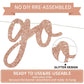 Beishida Rose Gold Go Shawty It'S Your Birthday Banner - No Diy - Hip Hop Theme Glitter Happy Birthday Banner - Pre-Strung - Ros