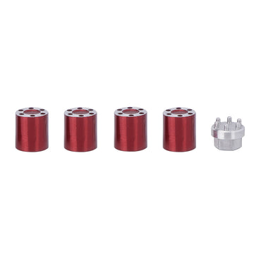 DJX 4PCS Aluminum M2 Center Lock Nut Metal Wheel Caps Lug Nuts for Axial SCX24 AXI90081 AXI00004 Jeep C10 Upgrades 1/24 RC Crawl