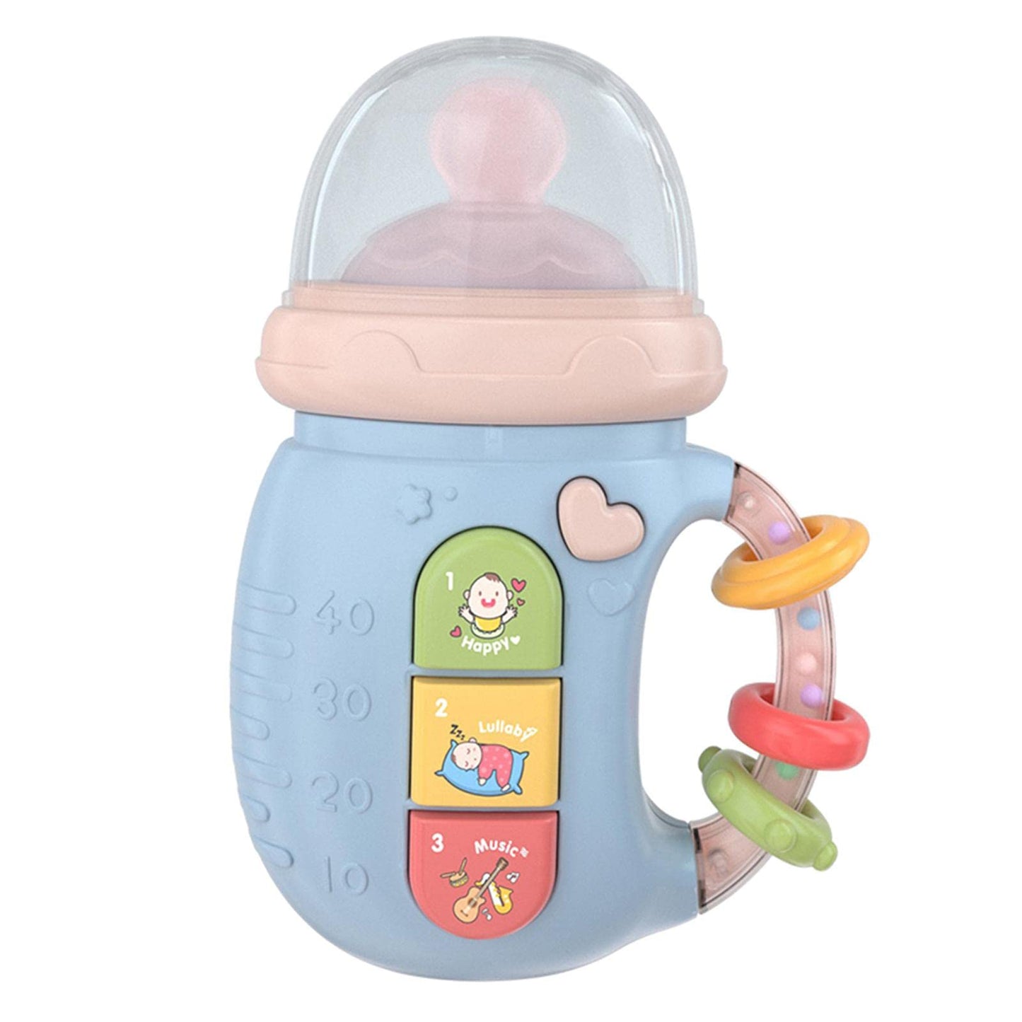 Atorse Cute Baby Rattle Toys Teether Developmental Newborn 36 Months Infant Blue