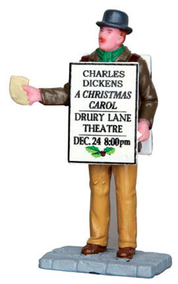 Lemax Village Collection Sandwich Board Man # 42258