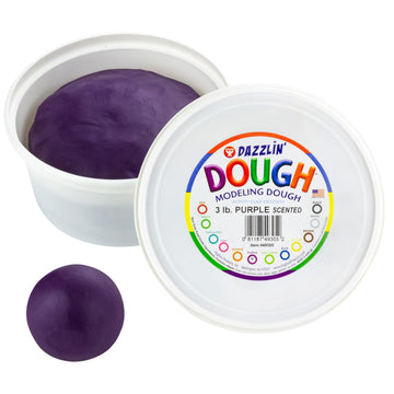 Hygloss Play Modeling Dough - 3Lb. - Easter Basket Stuffer - Scented Dough - Safe & Non-Toxic For Kids Arts & Crafts - Party Favors - Classroom Supplies, Purple