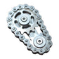 Fxcoolct Bike Chain Gear Fidget Spinner, Double Gears Figity Spin Finger Stainless Steel, Figit Toy For Adults Kids Ss Material Silver1…