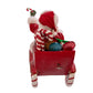 Kurt S. Adler Kurt Adler 8.5-Inch Fabriché Musical Candy Car Santa, Multi