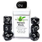 Role 4 Initiative R4I Dice w/ Arch'd4: Opaque - Black w/ White (7)