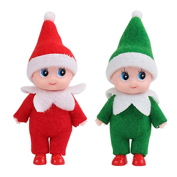 Voiiake Miniature Christmas Elf Dolls - Boy And Girl Elf Family For Kids - Christmas Decorations And Stocking Stuffers