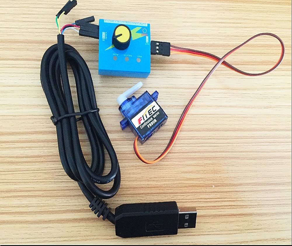 Geekstory Feetech FS90R 360 Degree Continuous Rotation Micro Servo Motor + RC Tire Wheel for Arduino Micro:bit (Pack of 4)