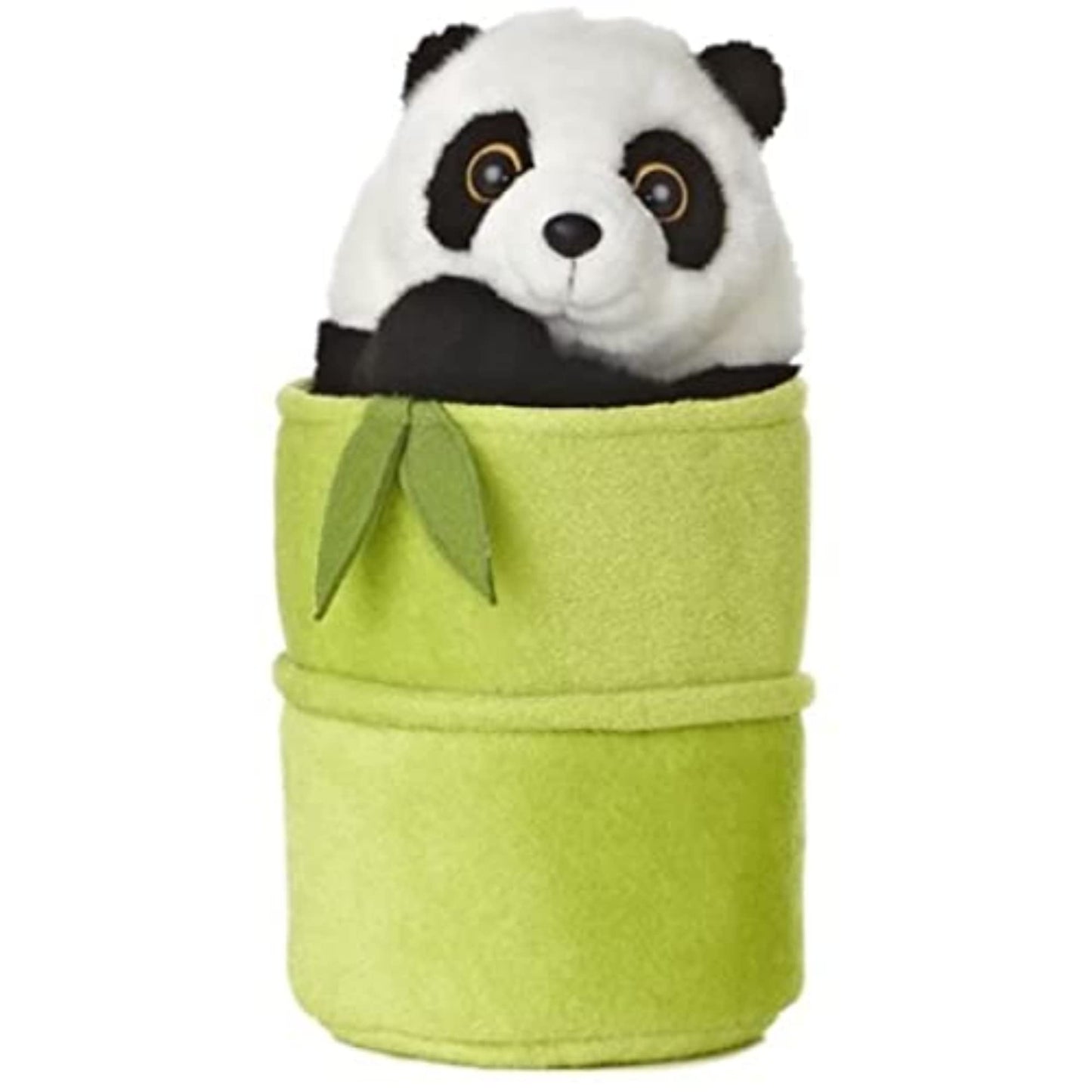 Aurora® Interactive Hand Puppet Panda Pop Up Puppet Stuffed Animal - Storytelling Adventures - Playful Learning - Multicolor 10 Inches