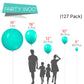 Partywoo Teal Balloons, 127 Pcs Teal Blue Balloons Different Sizes Pack Of 36 Inch 18 Inch 12 Inch 10 Inch 5 Inch Turquoise Balloons For Balloon Garland Or Balloon Arch As Party Decorations, Teal-Y69