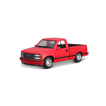 Maisto 1:24 Scale 1993 Chevrolet 454 SS Pick-up Truck Model 32901 Red Metal