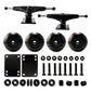 VJ 5.0 Skateboard Trucks (Black), Skateboard Wheels 52mm, Skateboard Bearings, Skateboard Pads, Skateboard Hardware 1 (52mm Bla