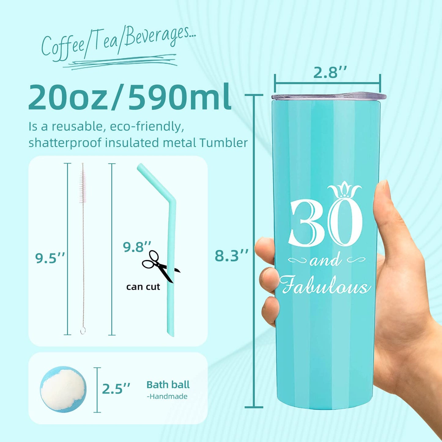 VeryMerryMakering 30th Birthday Gifts,30th Birthday Tumbler,30th Birthday Gifts for Women,Gifts for 30th Birthday Women,30th Bir