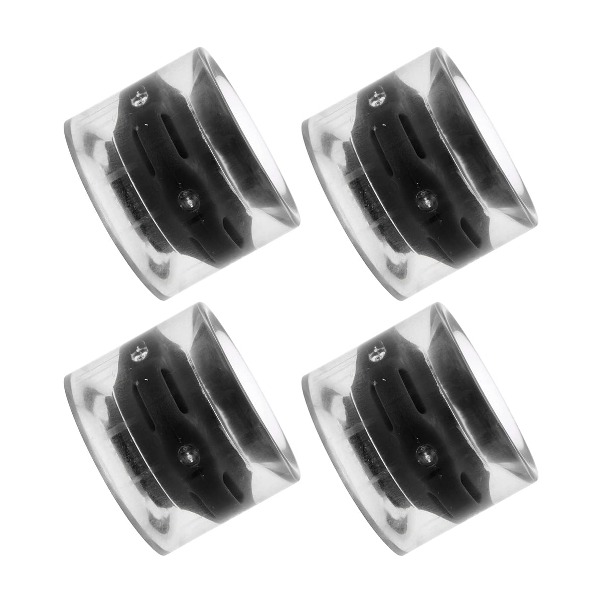 Longboard Wheels, Smooth PU Universal 60mm Skateboard Wheel Wear Resistant for Longboard for Skateboard(Black)