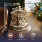 UGEARS Carousel Wooden Mechanical 3D Model Self-Assembling Craft DIY Kit mature-themed and Teens Puzzle Gift