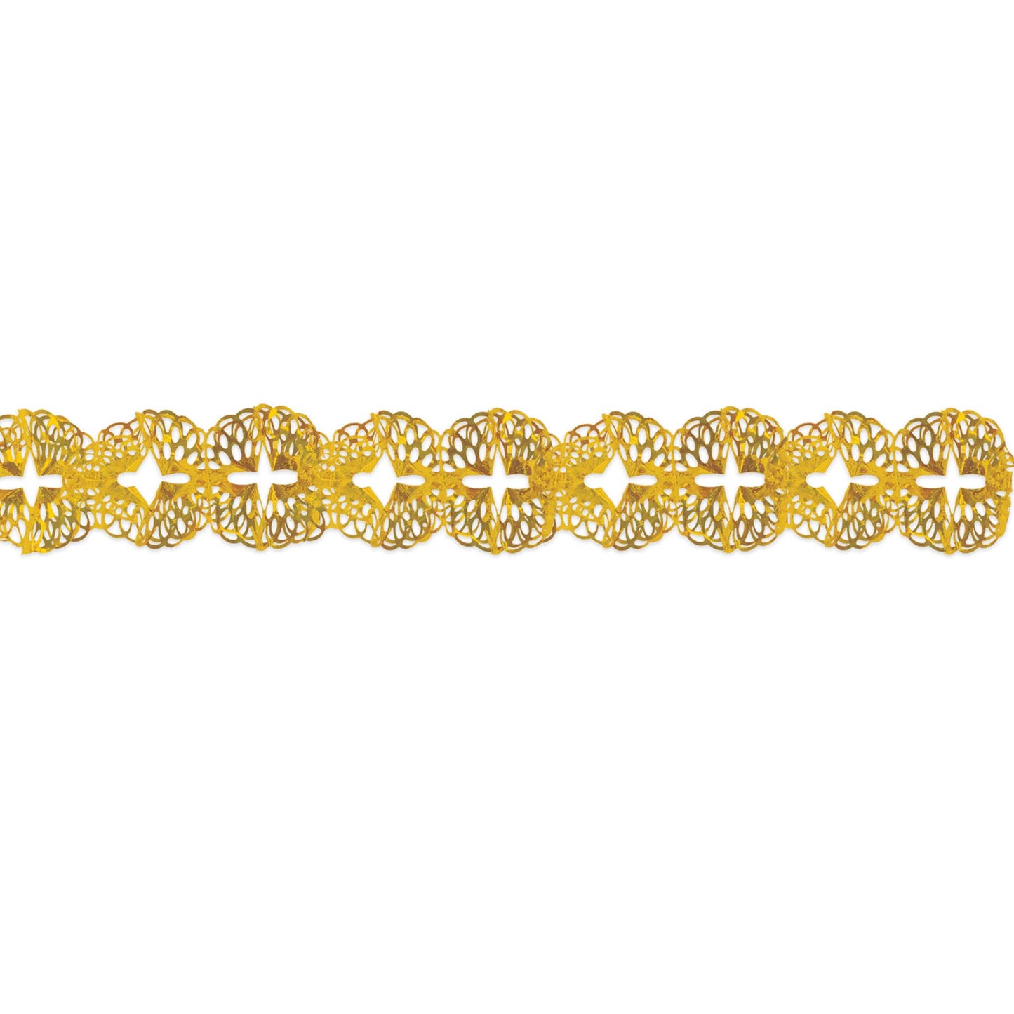 Beistle Metallic Garland, Awards Night Theme D  cor Bridal Shower Party, Anniversary Celebration Supplies, 5 x 12, Gold