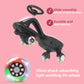 Glaf Electric Wiggle Car Ride On Toys For Kids 3+ Years Old Electric Vehicles For Toddler Boys Girls With Rechargable Battery Powered Pedal Anti-Rollover Wheels With Lights (Black)