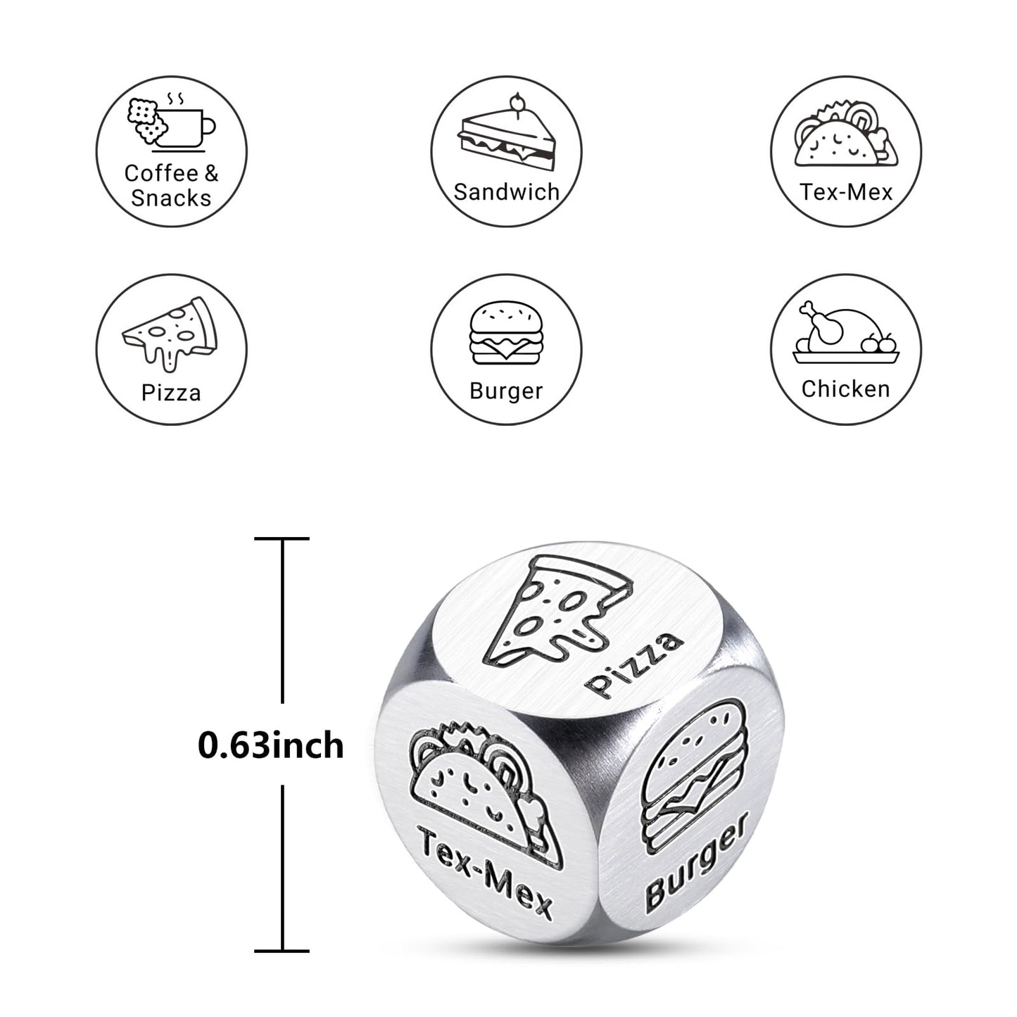 Valentines Day Gifts for Him Her Women Men Food Dice Couples Date Night Idea Gifts for Boyfriend Girlfriend Husband Wife Anniver
