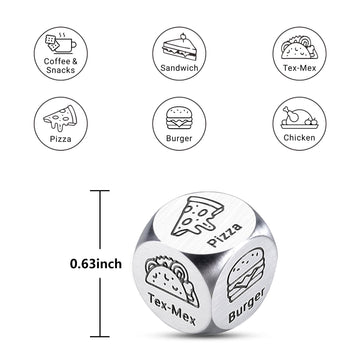 Valentines Day Gifts for Him Her Women Men Food Dice Couples Date Night Idea Gifts for Boyfriend Girlfriend Husband Wife Anniver