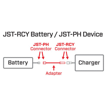 Spektrum Adapter: JST-RCY Battery/JST-PH Device, SPMXCA327