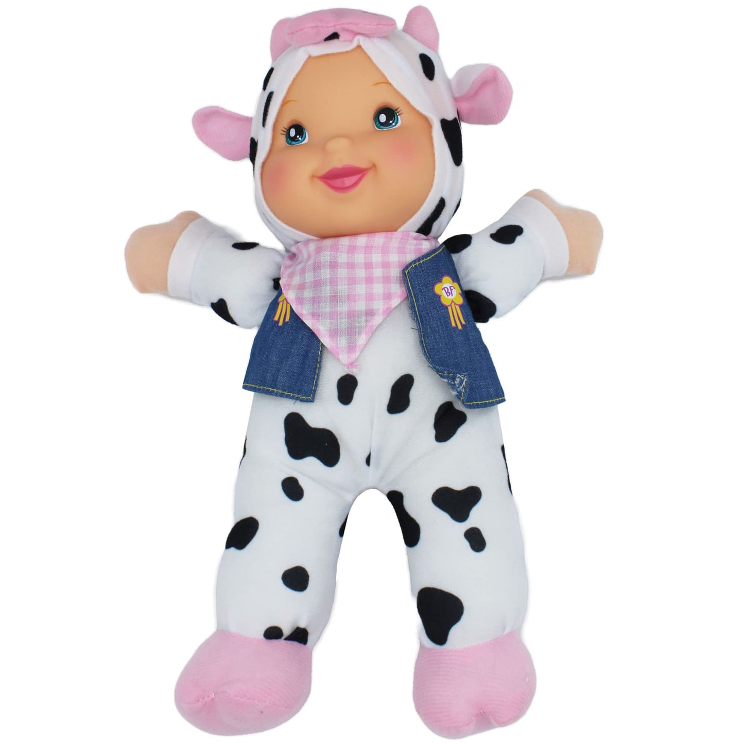 Baby'S First 12' Farm Animal Friends Cow Soft & Cuddly Singing Musical Doll, Sings Old Mcdonald Had A Farm