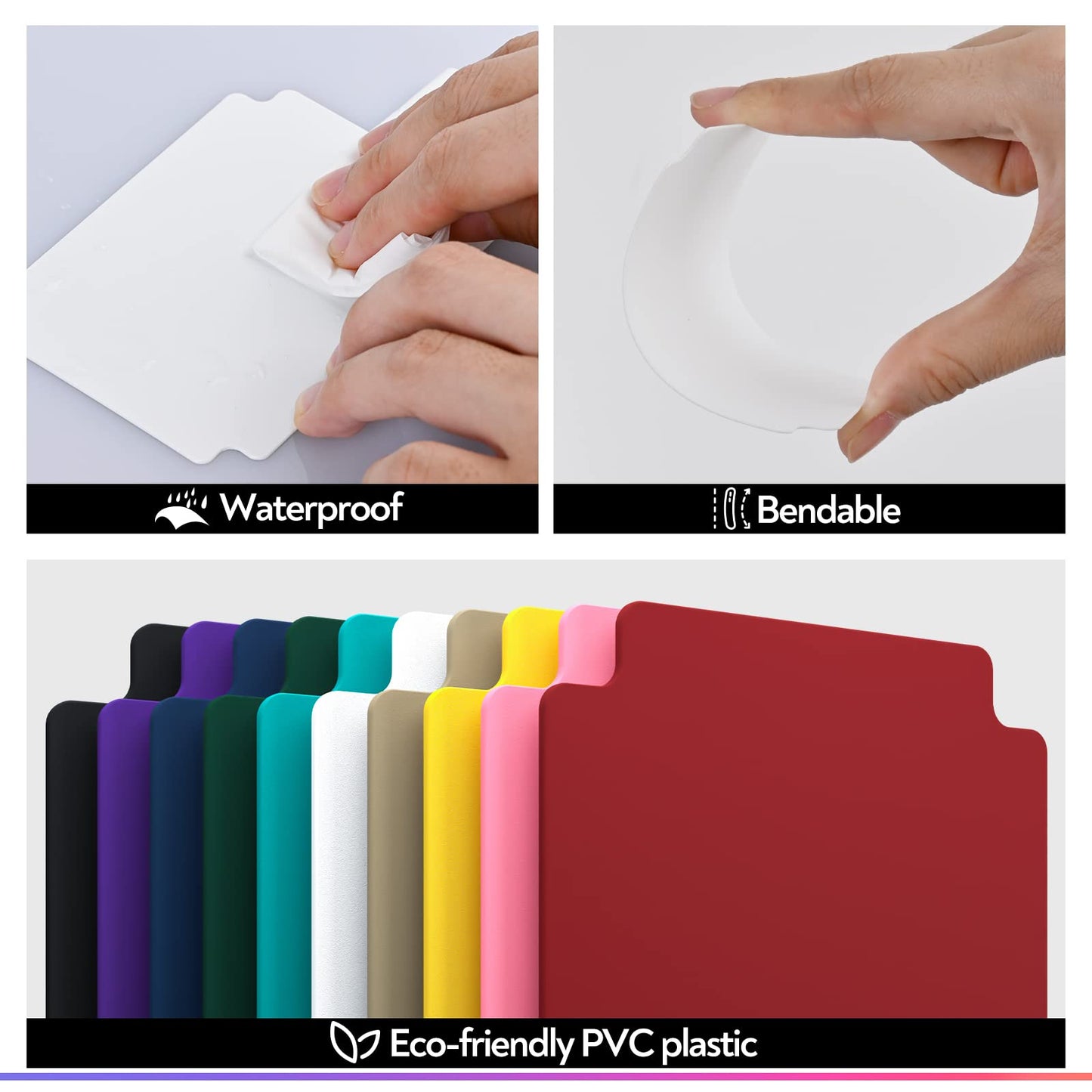 Zlca 50-Piece Trading Card Dividers With Tabs, Plastic Separator For Storage Box Folder And Games - Baseball, Sports Card, 2.75
