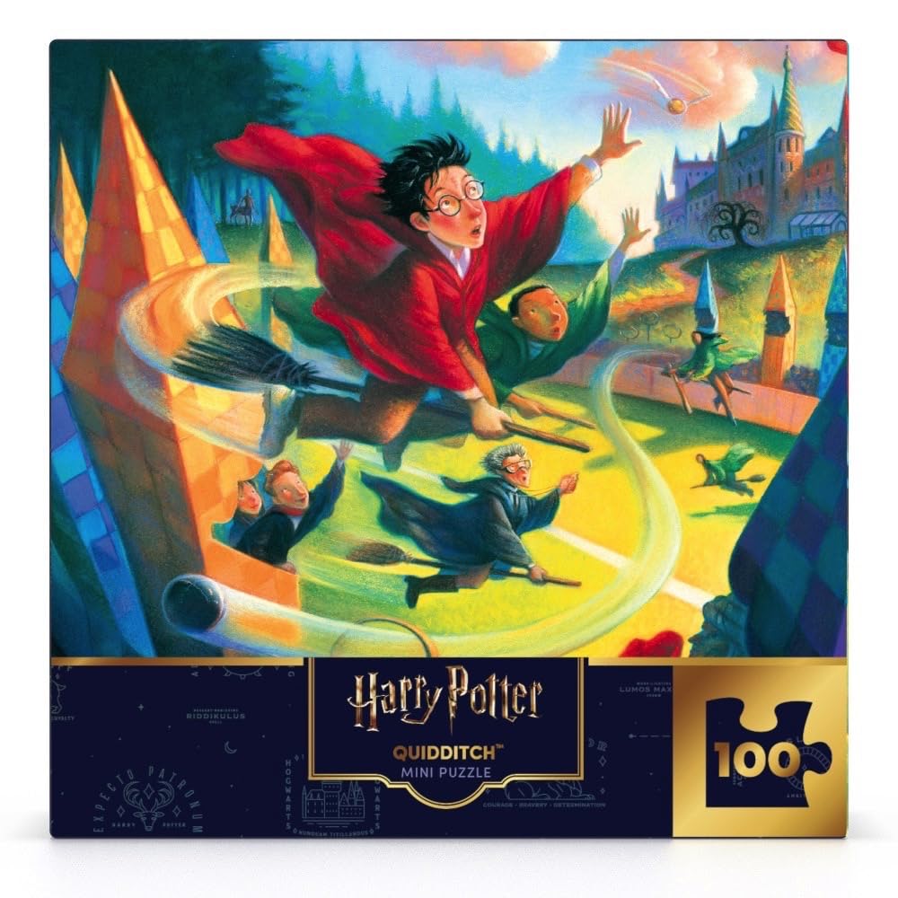 New York Puzzle Company - Harry Potter Quidditch Mini - 100 Piece Jigsaw Puzzle For Family Game Nights By Mary Grandpr