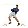 Gothink Wooden Limbo Game For Kids Adults, 4.7Ft Tall Limbo Pole How Low Can You Go Outdoor Game Set Great For Luau, Cookout, Po