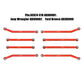 GTHELE High Clearance 4 Links Set for Axial SCX24 C10 AXI00001 JLU AXI00002 Bronco AXI00006 1/24 RC Crawler Car,8PCS(Red)