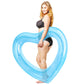ZHUYNXIR Adult Heart Pool Float - Transparent Blue, Large, PVC, Model SX002-142, Perfect for Beach Parties and Birthday Decor