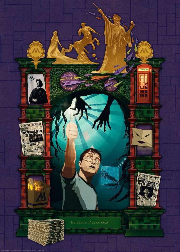 Ravensburger Harry Potter And The Order Of The Phoenix 1000 Piece Jigsaw Puzzle For Adults - 16746 - Every Piece Is Unique, Softclick Technology Means Pieces Fit Together Perfectly