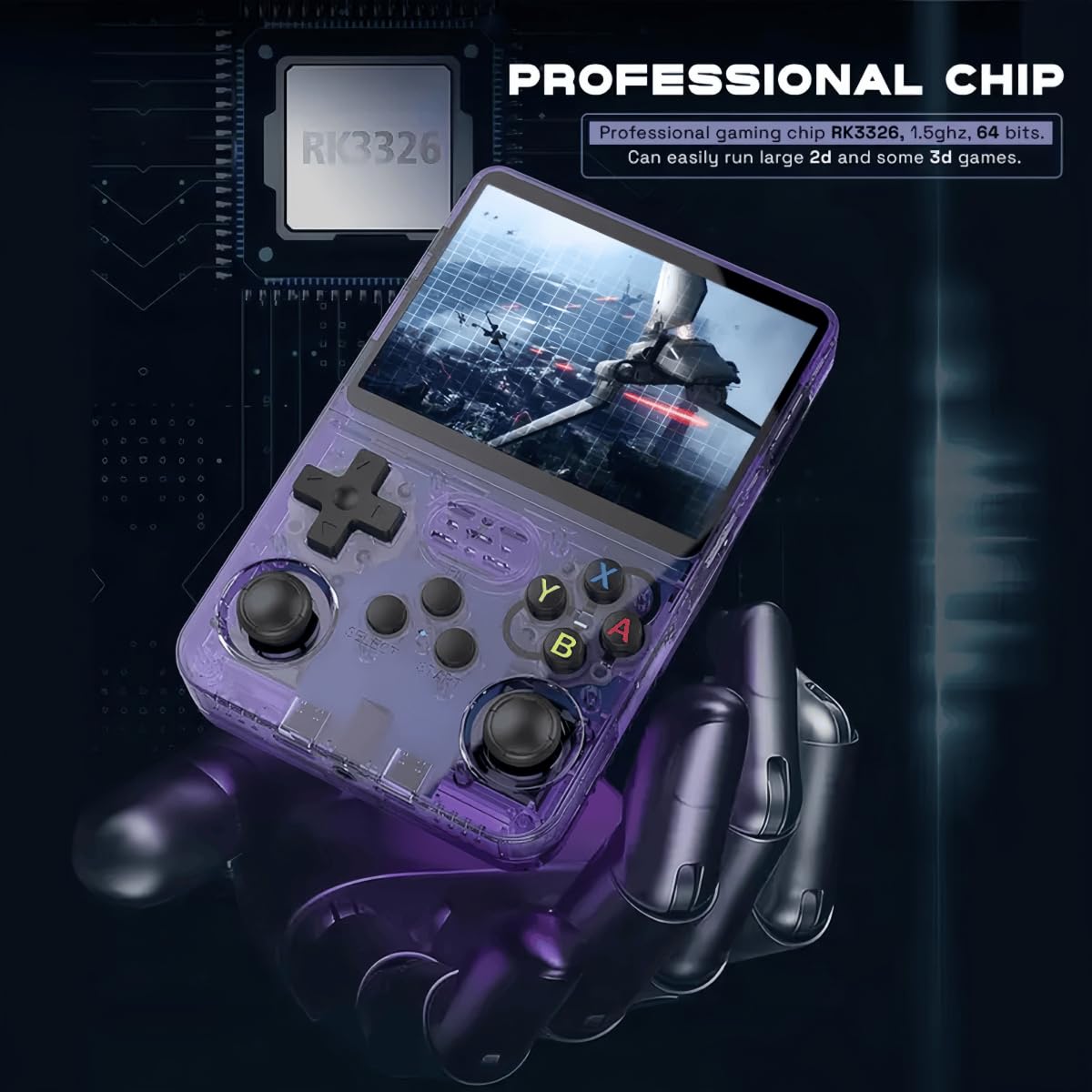 RetroBoy - Retro Boy Game Console, 2025 New Generation Professional-Grade R36s Handheld Console with 15000+ Games, 3.5-Inch Colo