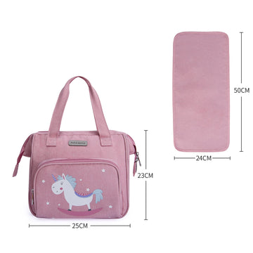 Bebamour Baby Doll Bag With Doll Changing Pad Carry Baby Doll Accessories Fashion Kids Bag (Bag)