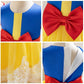HOIZOSG Baby Girls Halloween Costume Snow White Bowknot Dress Christening Birthday Party Baptism Christmas Gown w/Headwear