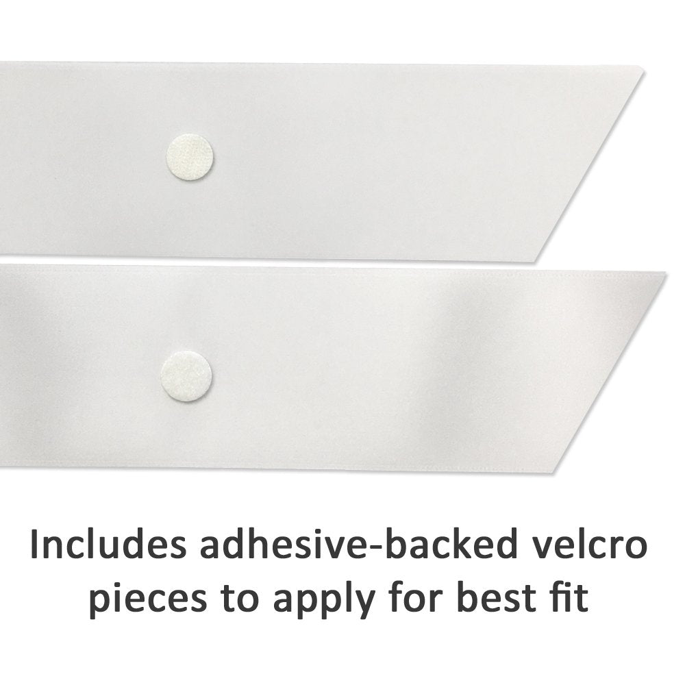 RibbonsNow Homecoming Court Sashes (White) - 12 Count Bulk Pack