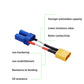 Laisomeke 4Pcs Xt60 To Ec5 Male Female Adapter, Xt60 To Male Female Ec5 Connector Adapter With 50Mm 14Awg Wires For Rc Lipo Batt