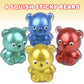 Artcreativity Squish Sticky Bear, Set Of 4, Glittery Squeeze Stress Relief Toys For Kids, Fidgeting Anxiety Toys In Assorted Col