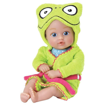 Adora Bath Time Baby Tots Collection, 8.5' Baby Doll And Clothes Set, Made With Fresh Powder Scent, Machine Washable And Exclusive Quickdri Vinyl Body, Birthday Gift For Ages 1+ - Frog