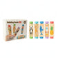Zoomella 5 Pieces Early Learning Wooden Rotating Puzzle Smooth Cylindrical Block Puzzle Multicolor Picture Block Toy HandHeld F
