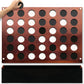 Swooc Games - Wall Mounted Giant 4 In A Row - 60% Quieter - Jumbo Size Wall Games - Game Room Game, Accessories And Decor - Gara
