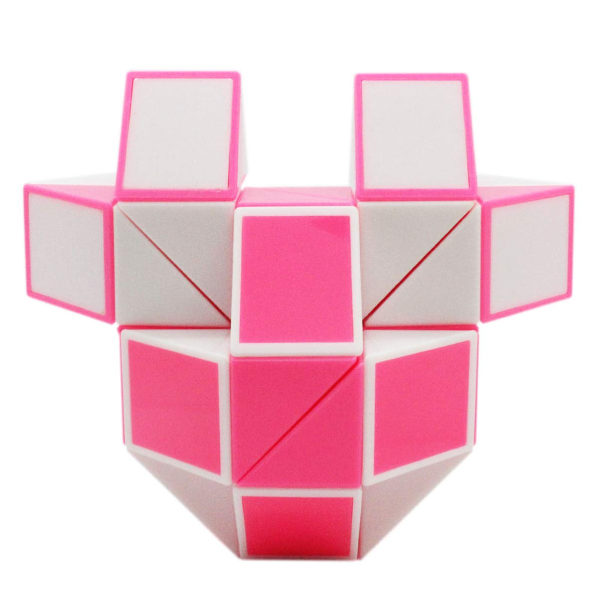 Mipartebo Magic Snake Cube Twist Puzzle 36 Wedges Large Size Twist Fidget Snake Toys Gift Party Favors Game Goodie Bag Fillers Christmas Stocking Stuffers For Kids Adults Teens Pink