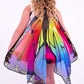 Kids Butterfly Wings Costume For Girls Toddler Dress Up Clothes Tutu Antenna Mask Butterfly Clips Halloween Party Role Play Toys