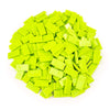Bulk Dominoes Plastic Bulk 100pcs - Building and Stacking and Chain Reaction Toppling STEAM Toy Blocks for Kids (Sour Apple)