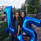 IWERP Navy Blue Number 15 Balloon - 40 Inch Foil Mylar Birthday Decoration for 15th Year Old Girls/Boys