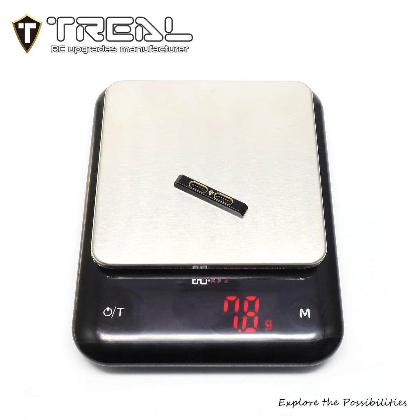 Treal Brass Boulder Bars Heavy Weight 7.9G/Pc Upgrades Compatible With 1/24 Scx24 C10 Axi00001 Deadbolt Axi90081 Wrangler Axi000