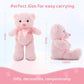 Tezituor Pink Teddy Bear And Blue Teddy Bear Stuffed Animal Bulk, Pink Bear Plush For Girl Girlfriend, Blue Plush Bear For Boy B