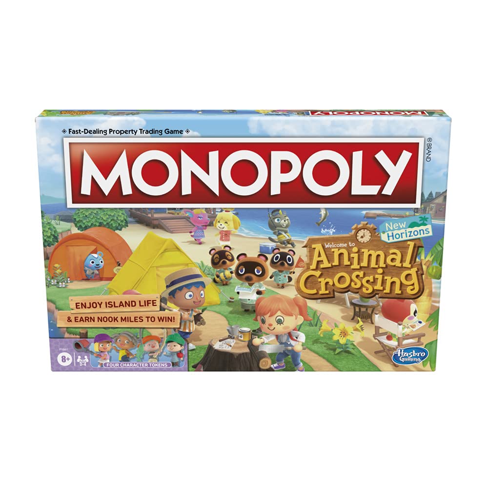 My First Monopoly Game, Board Game for Kids Ages 4+, 2-Sided Gameboard, Playful Teaching Tools for Families